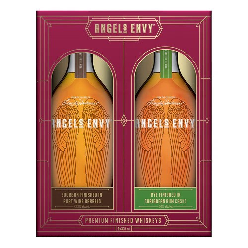 Angel's Envy Bourbon & Rye Gift Pack 375ml 43.3%