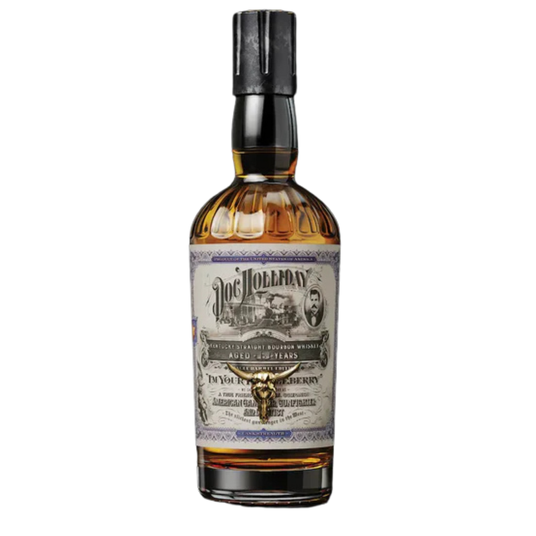 Discover Doc Holliday 15 Year Straight Bourbon Whiskey – aged to perfection with rich flavors of caramel, toasted oak, and soft spices. A must-have for bourbon lovers.  