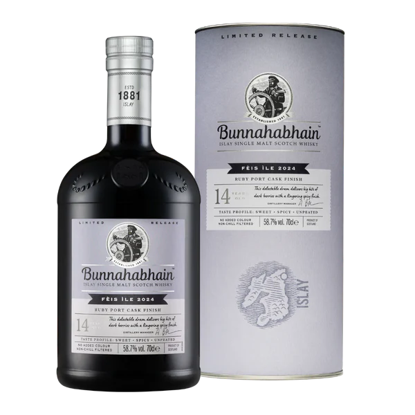 Bunnahabhain Ruby Port Feis Isle  14 Year 700 ml 58.7%