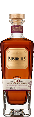 Discover the pinnacle of Irish whiskey with Bushmills 30 Year. Aged to perfection in bourbon and sherry casks, this rare single malt offers rich flavors of dried fruit, dark chocolate, and warm spices. Limited edition—experience craftsmanship today!  