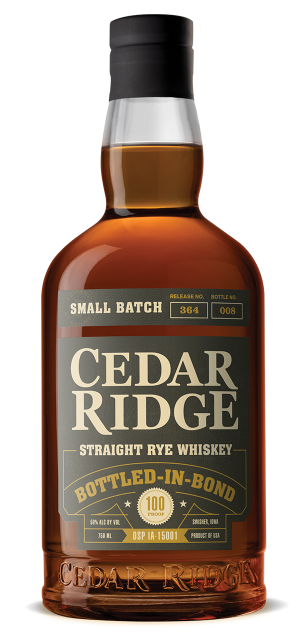 Cedar Ridge Bottled in Bond Rye Whiskey