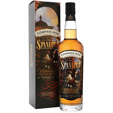 Discover Compass Box The Story of the Spaniard, a captivating Scotch whisky finished in Spanish wine casks. Bursting with fruity notes and warming spice, it’s perfect for sipping or mixing.