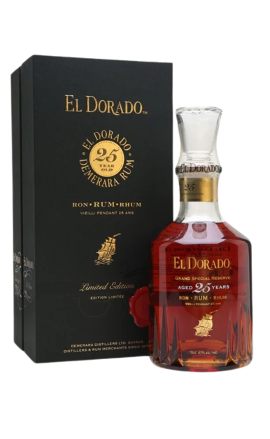 El Dorado Rum Aged 25 Years 1998 Limited Edition