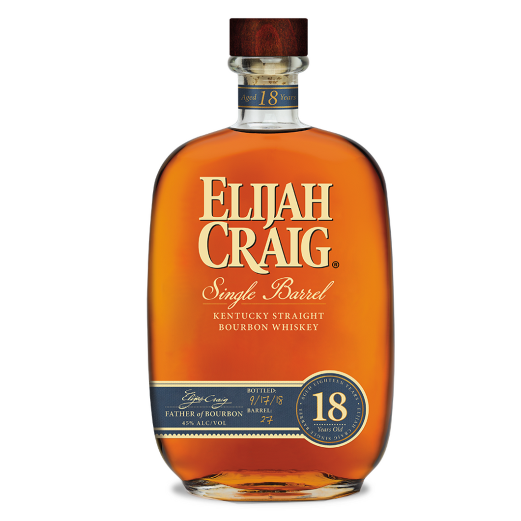 Elijah Craig Single Barrel 18 Year Old