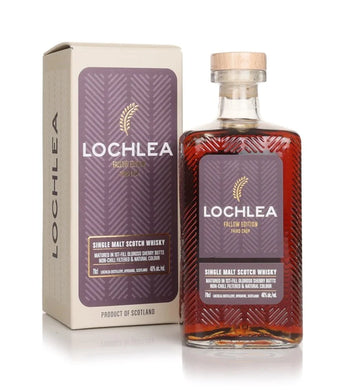 Explore the Lochlea Fallow Edition Single Malt Scotch Whisky, matured in Oloroso sherry casks. Discover notes of dried fruits, dark chocolate, and warm spices.