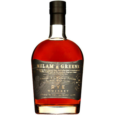Milam & Greene Port Cask Finish Straight Rye Whiskey