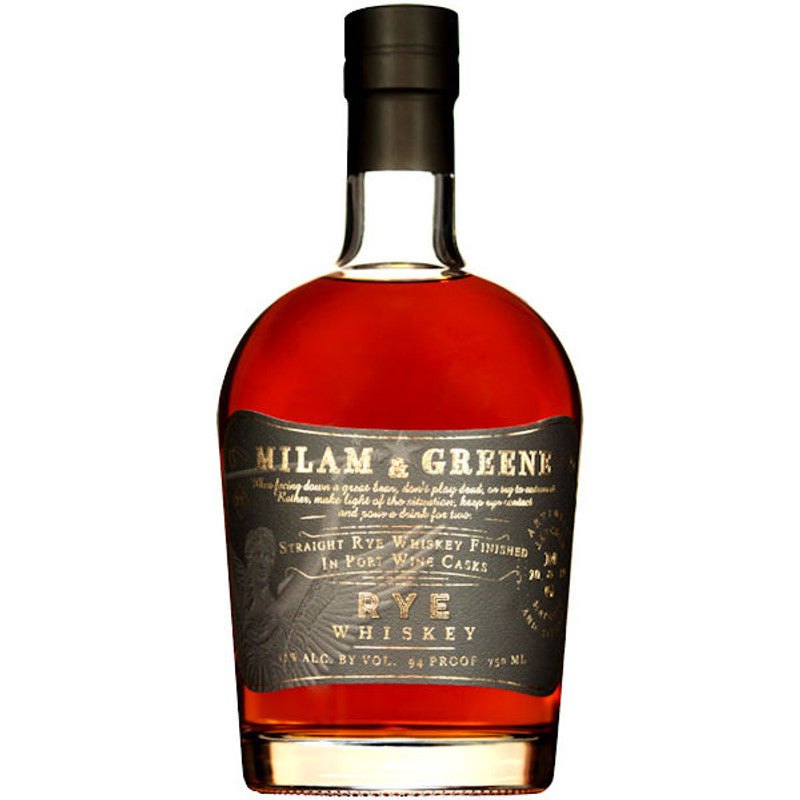 Milam & Greene Port Cask Finish Straight Rye Whiskey