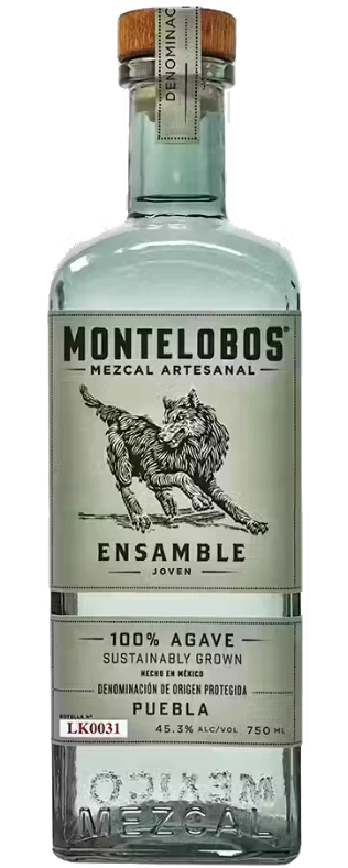 Discover Montelobos Mezcal Artesanal Ensamble Joven, a blend of handpicked agave with smoky, herbal, and citrus flavors. Sustainably crafted in Oaxaca. Taste authenticity!