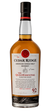 Discover the rich complexity of Cedar Ridge The QuintEssential American Single Malt. Award-winning, expertly aged, and crafted to perfection. Taste tradition reimagined!