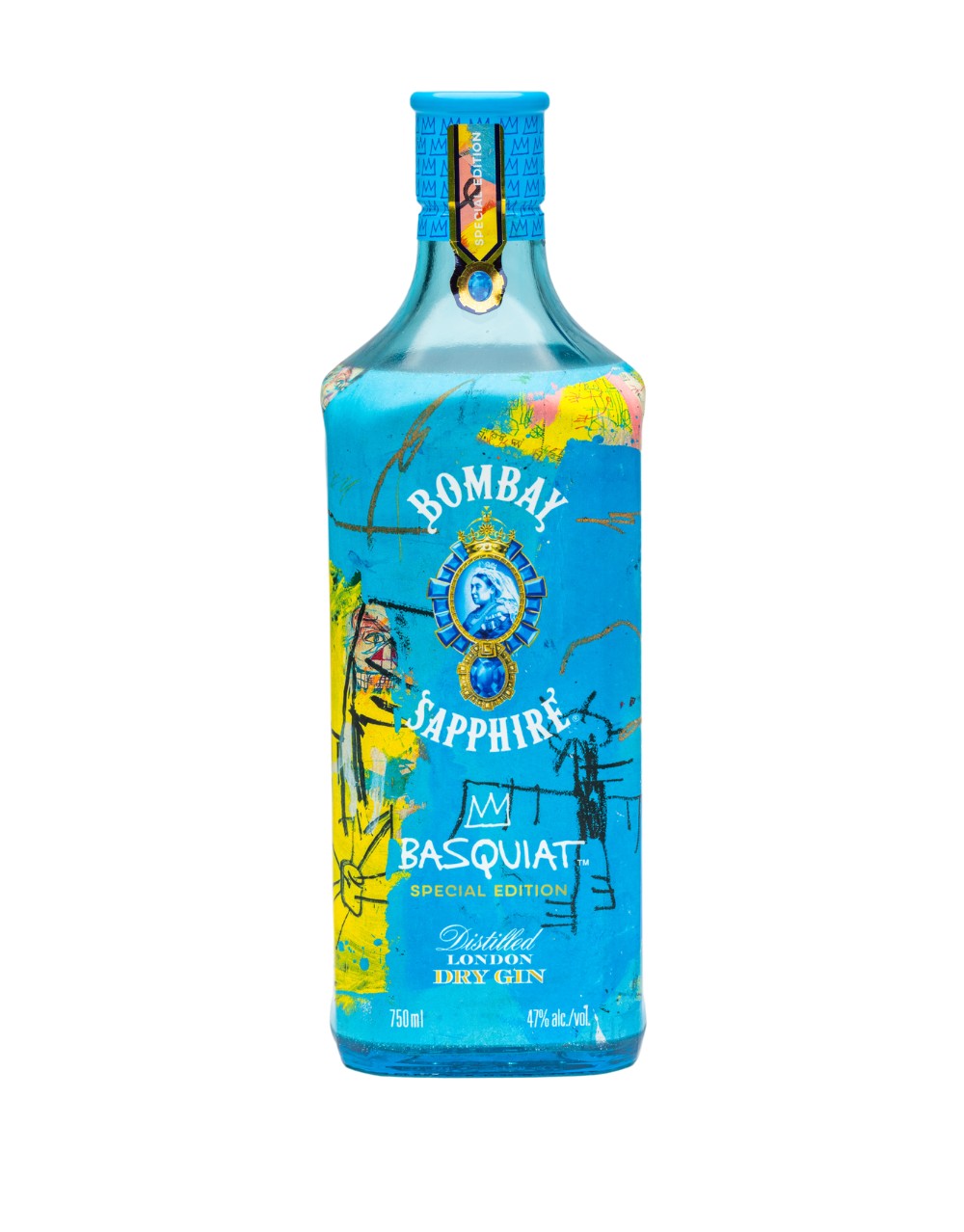 Experience the Bombay Sapphire Basquiat Special Edition, featuring Jean-Michel Basquiat's iconic artwork. A perfect fusion of art and premium gin – shop now for a collector’s masterpiece.