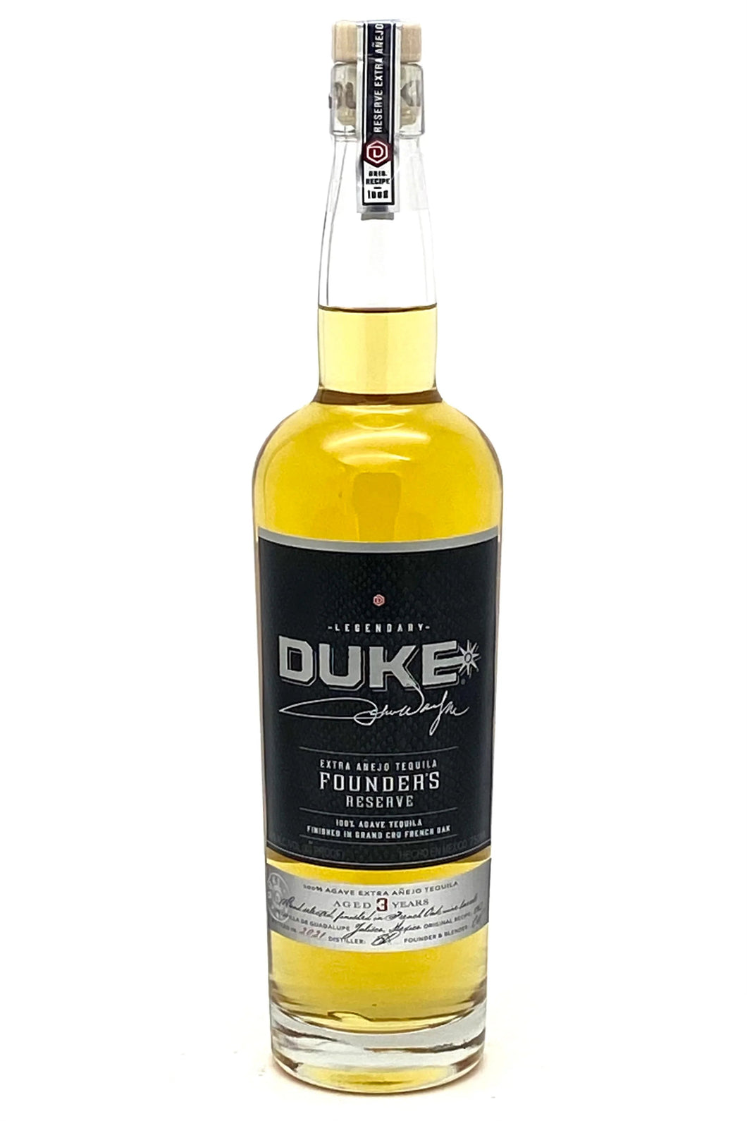 Duke Extra Anejo Founders Reserve 3 Year Tequila