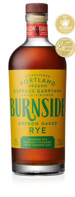 Explore Burnside Oregon Oaked Rye—expertly crafted rye whiskey aged in Oregon Oak casks for smooth spice, vanilla, and toasted oak flavors. Perfect for sipping or cocktails.  