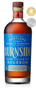 Discover Burnside Goose Hollow RSV Bourbon Whiskey. Aged to perfection, with notes of caramel, oak, and spice—a timeless choice for sipping or cocktails.