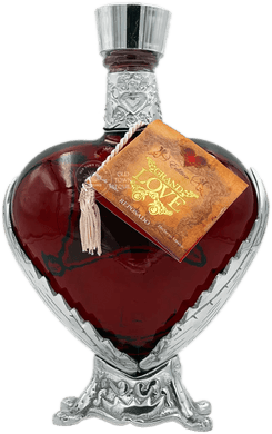 Grand Love Reposado Tequila Red Glass Heart