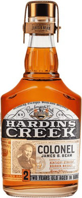 Celebrate bourbon heritage with Hardin's Creek Col. James B. Beam. Enjoy rich flavors of caramel, oak, and spice in a whiskey crafted to honor a legend.