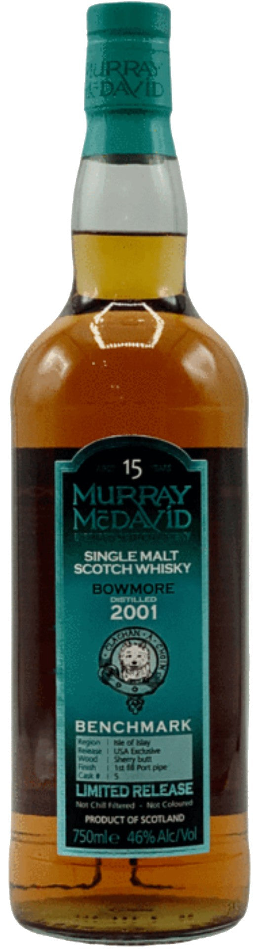 Murray McDavid Benchmark Bowmore 15 Year Old Single Malt Scotch Whisky