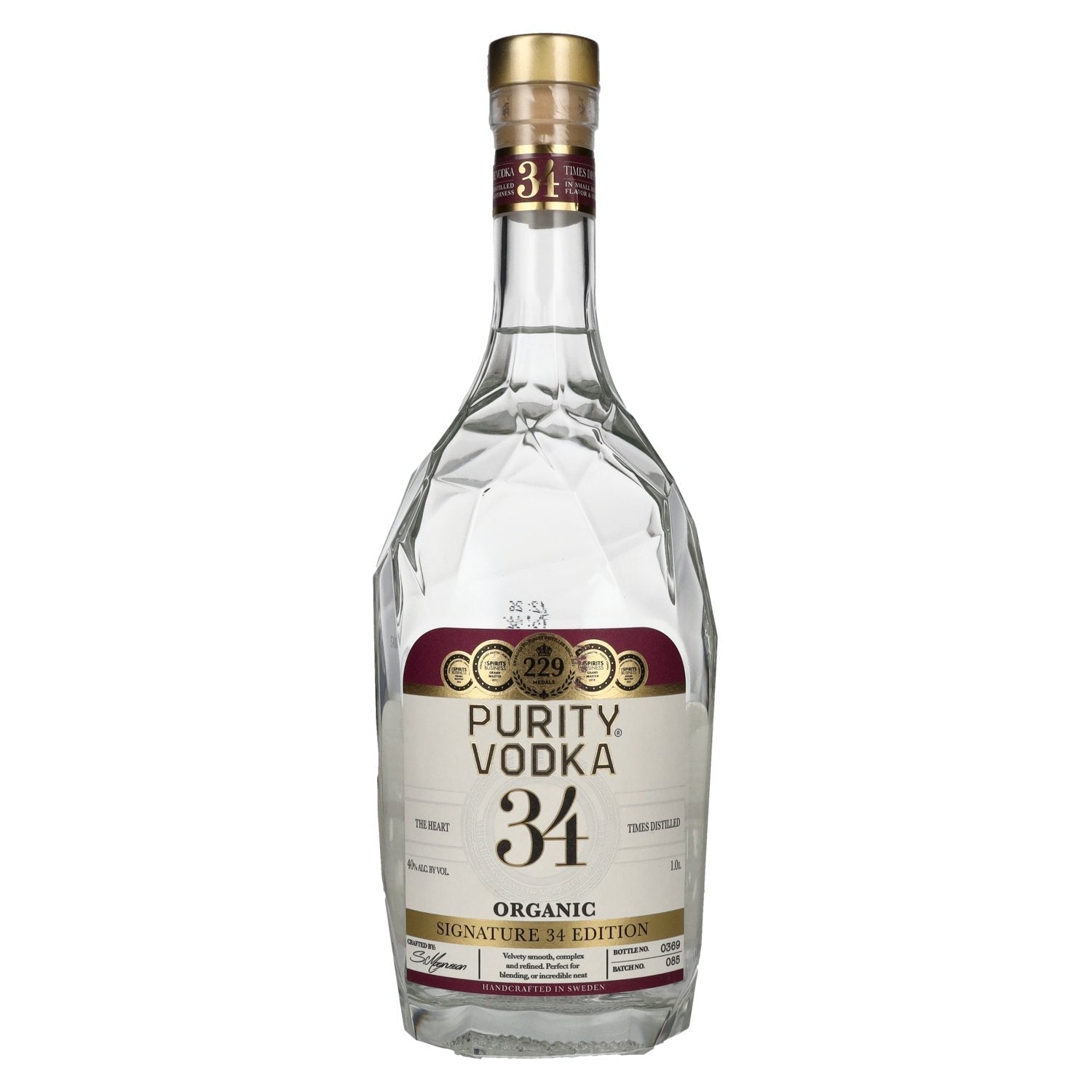 Purity Signature 34 Edition Organic Vodka