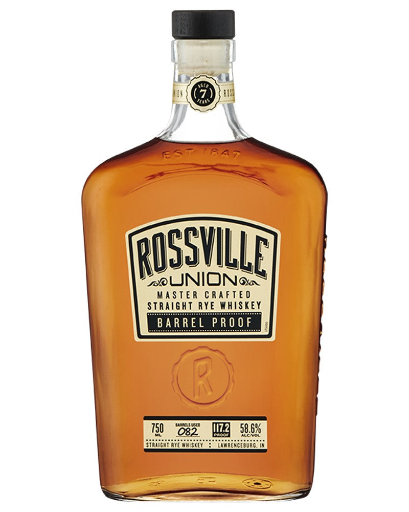 Rossville Union Master Crafted Straight Rye Barrel Proof