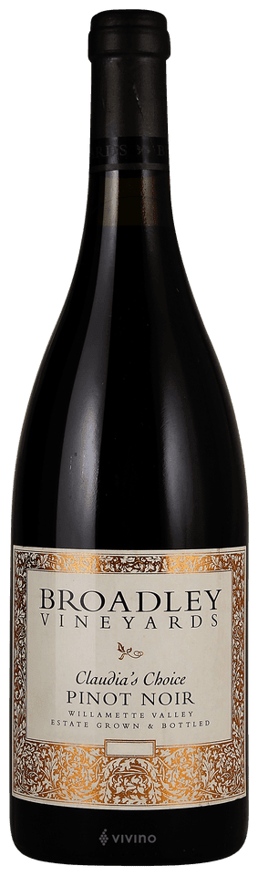 Broadley Vineyards Pinot Noir Claudia's Choice 2018