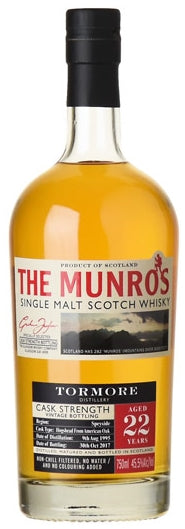 The Munros Tormore  22 Year Old