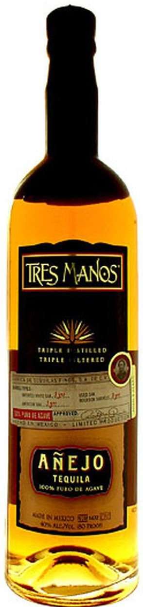 Tres Manos Añejo Tequila 1 L